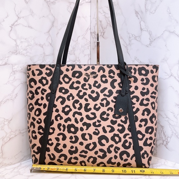 Kate Spade Darcy Leopard Large Tote - Picture 4 of 8
